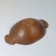 Vintage wooden fruit bowl hand-carved.