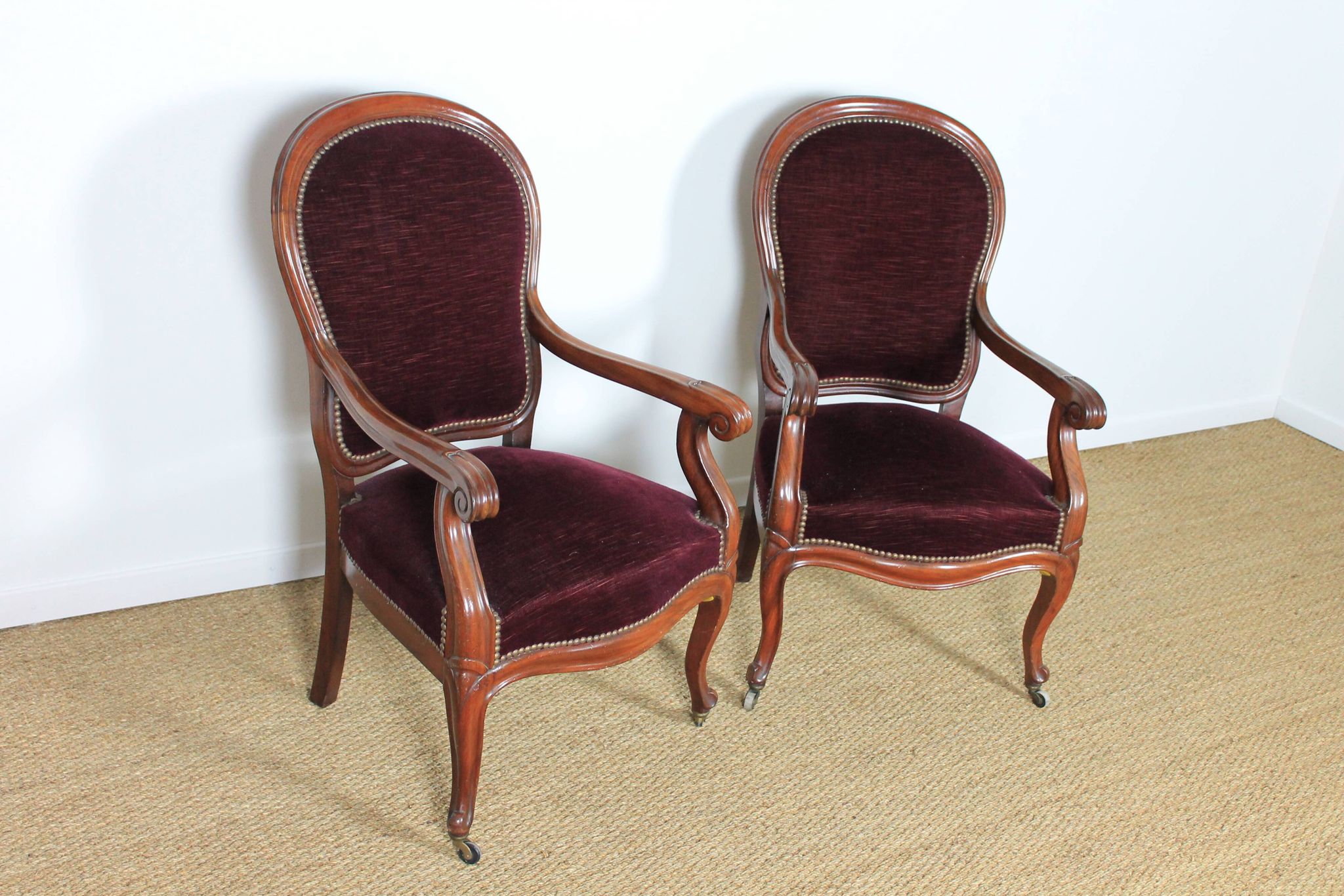 Pair of convertible chairs