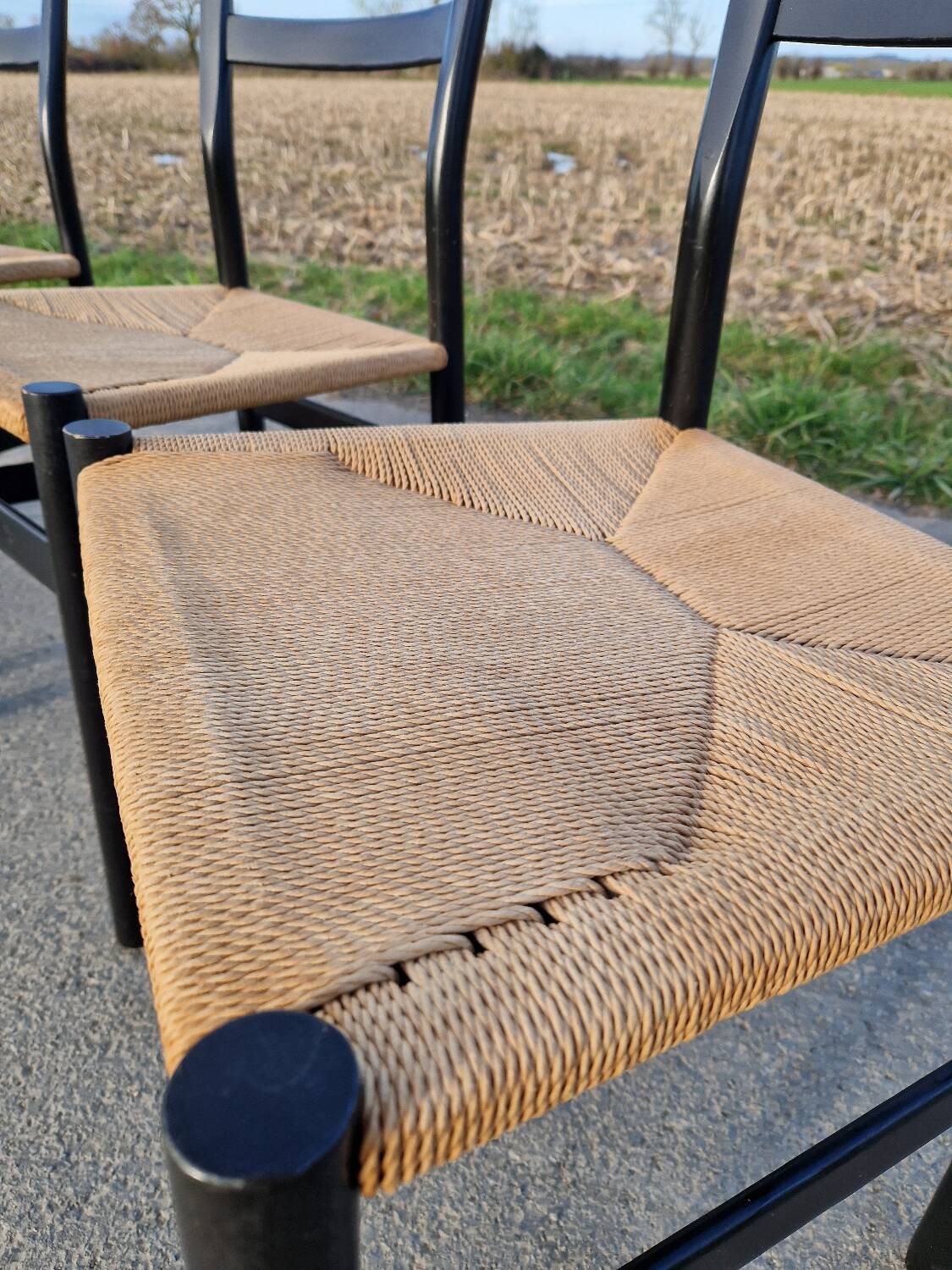 4 chaises Gessef par la manufacture Consorzio Sedie Friuli