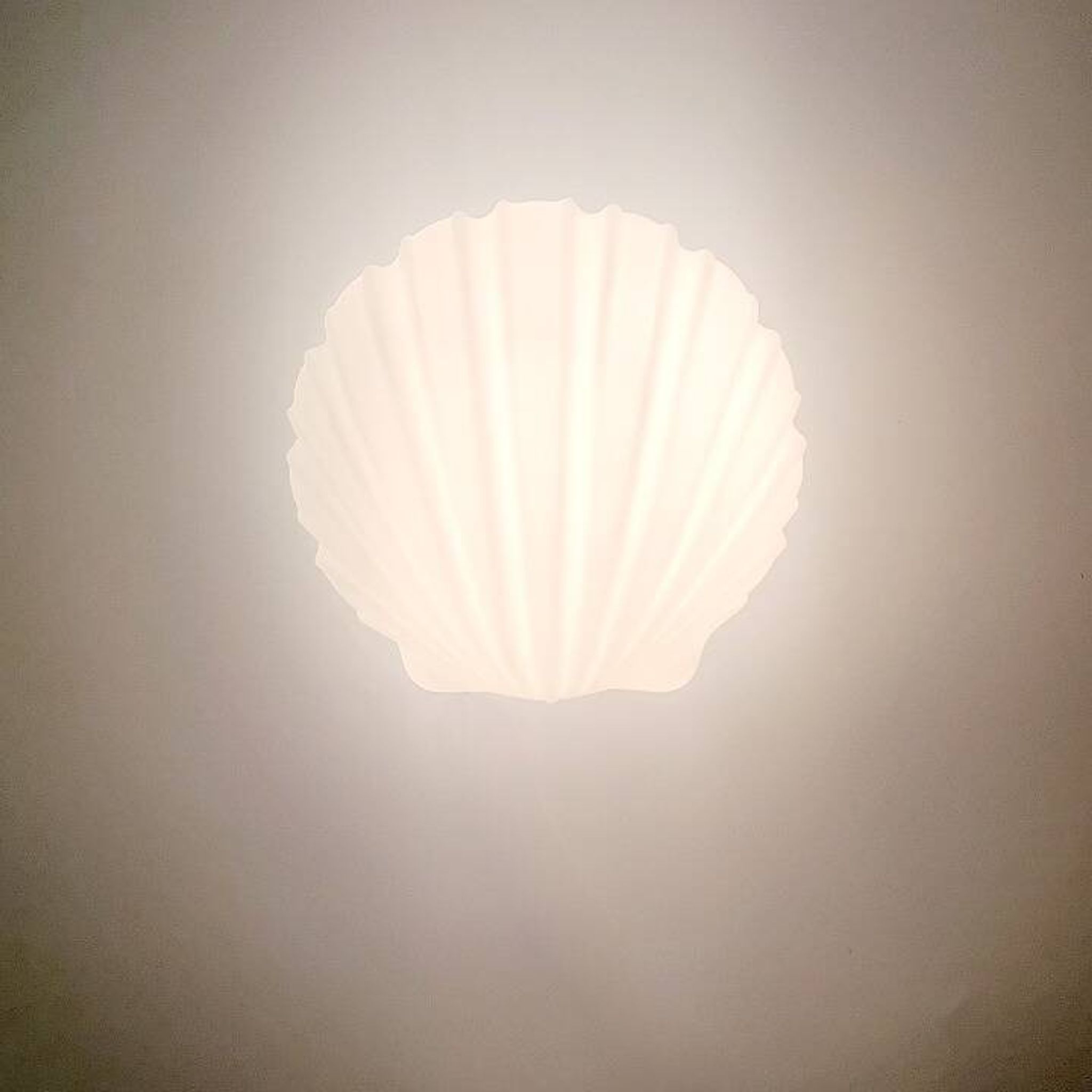 Set of 4 Shell-Shaped Opaline Glass Wall Lamps from Limburg, Germany, 1970s
