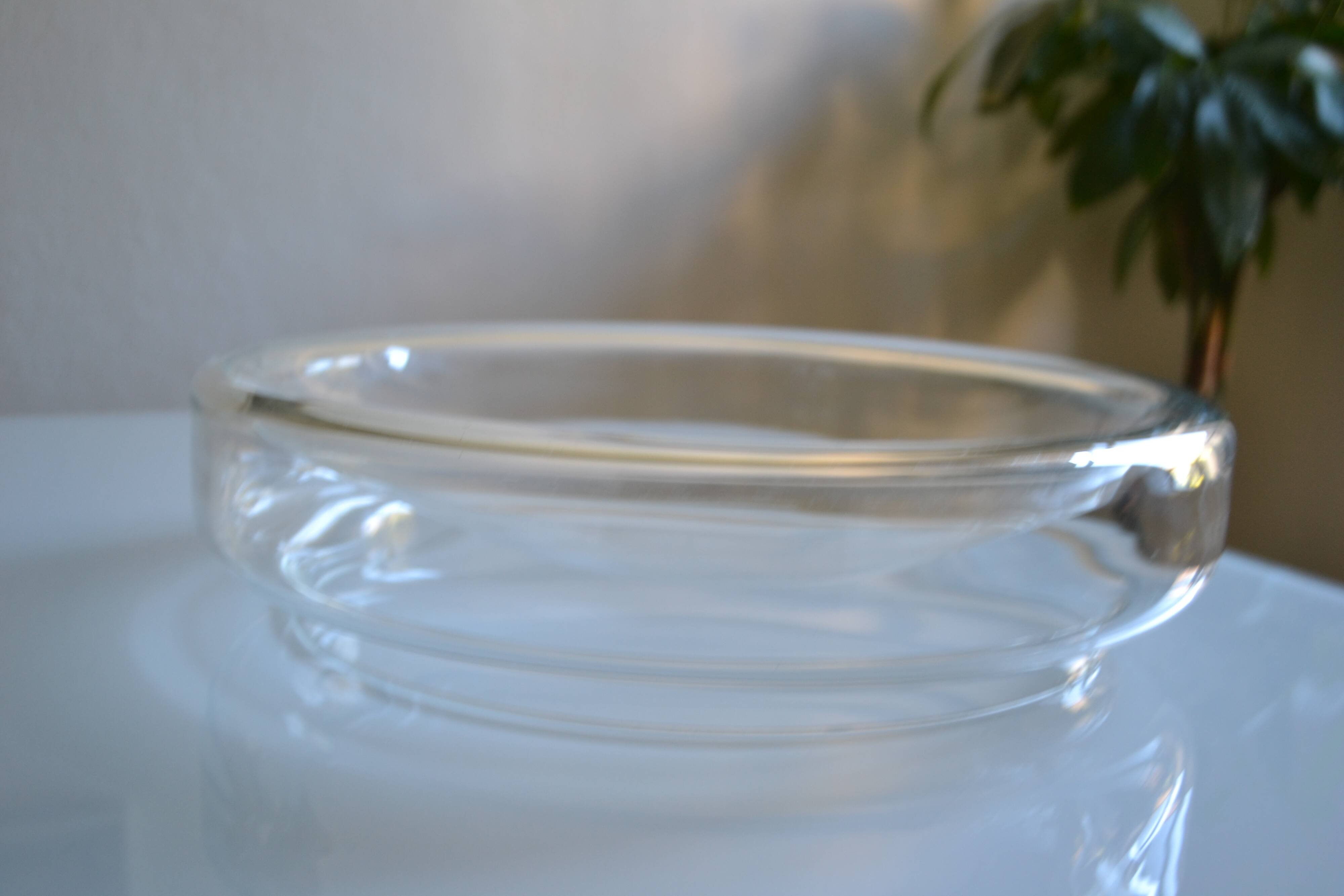 vide poche en verre soufflé, Murano Italy vers 1970 D : 35 cm