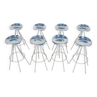 Model Jamaica Bar Stools by Pepe Cortés for Amat, 1990s, Set of 8