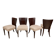 Set of 4 H-214 Dining Chairs by Jindřich Halabala, 1930s, Czechoslovakia