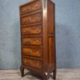 Secretary in a week planner style from the Louis XVI period in marquetry (to be restored)