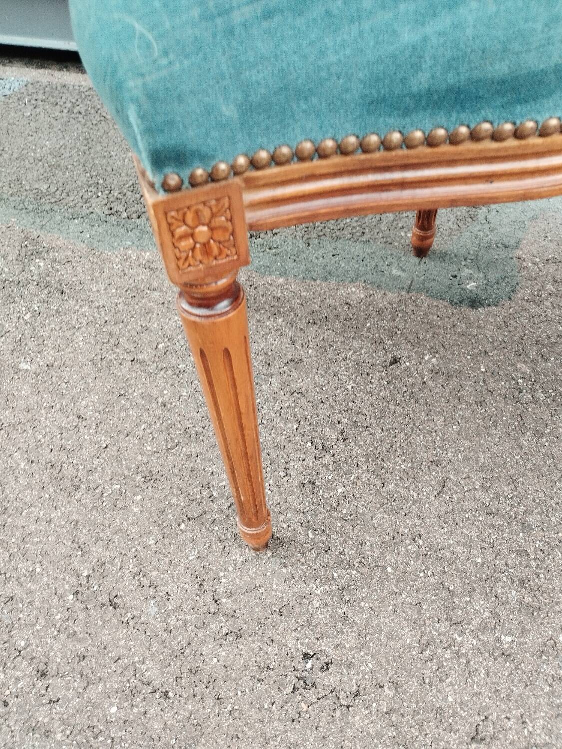 Pair of antique Louis XVI style chairs