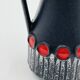 Vase Schlossberg Isle Stéphan black red vintage