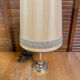 Pair of Empire Style Table Lamps Column Shape Golden Metal Vintage France