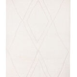 Berber carpet beni ourain ecru with diamond patterns in relief 215 x 148 cm