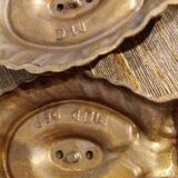 Lot of brass glass door