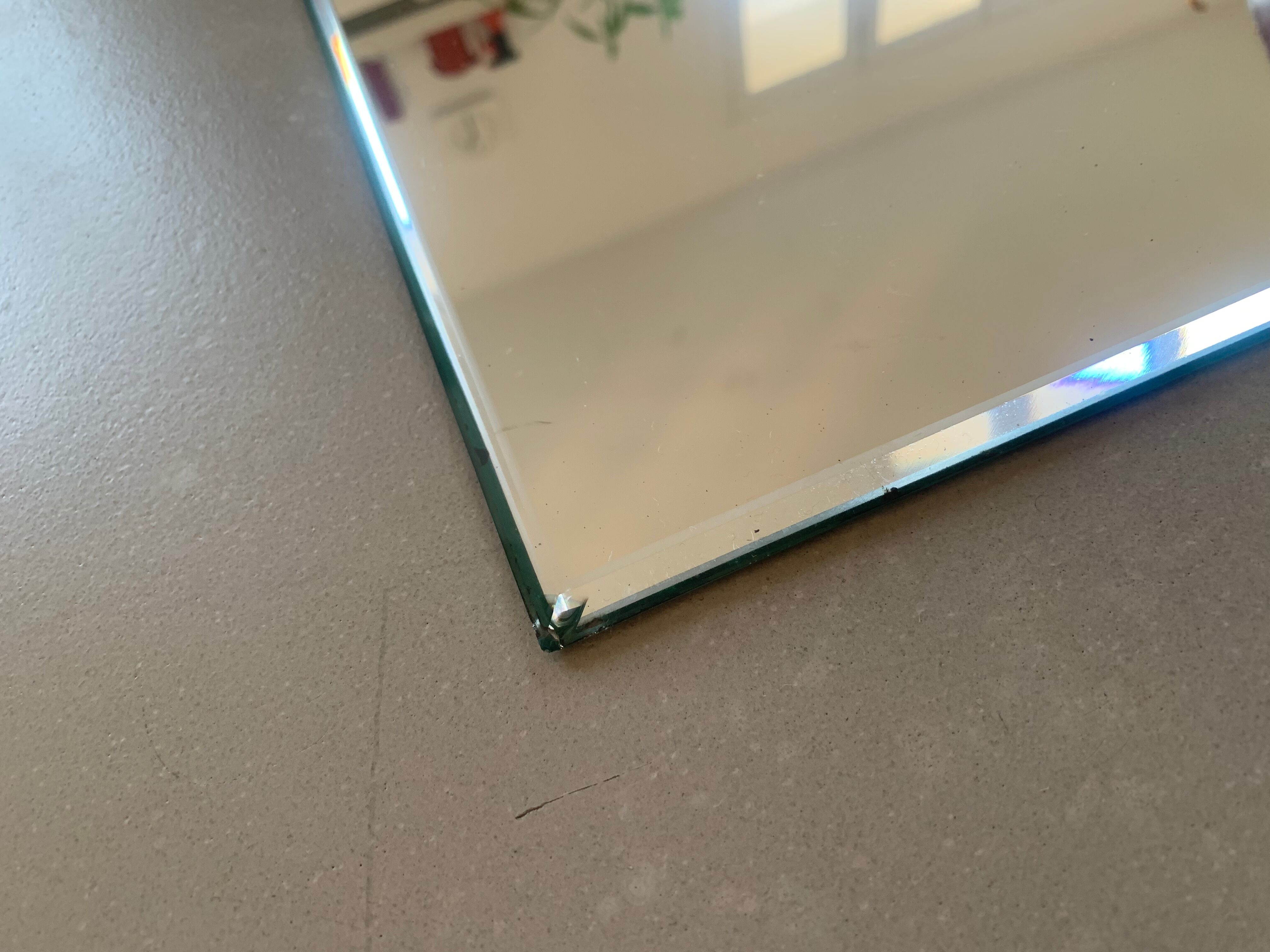 Old beveled mirror 53x82cm