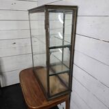 Old 19th century brass shop window