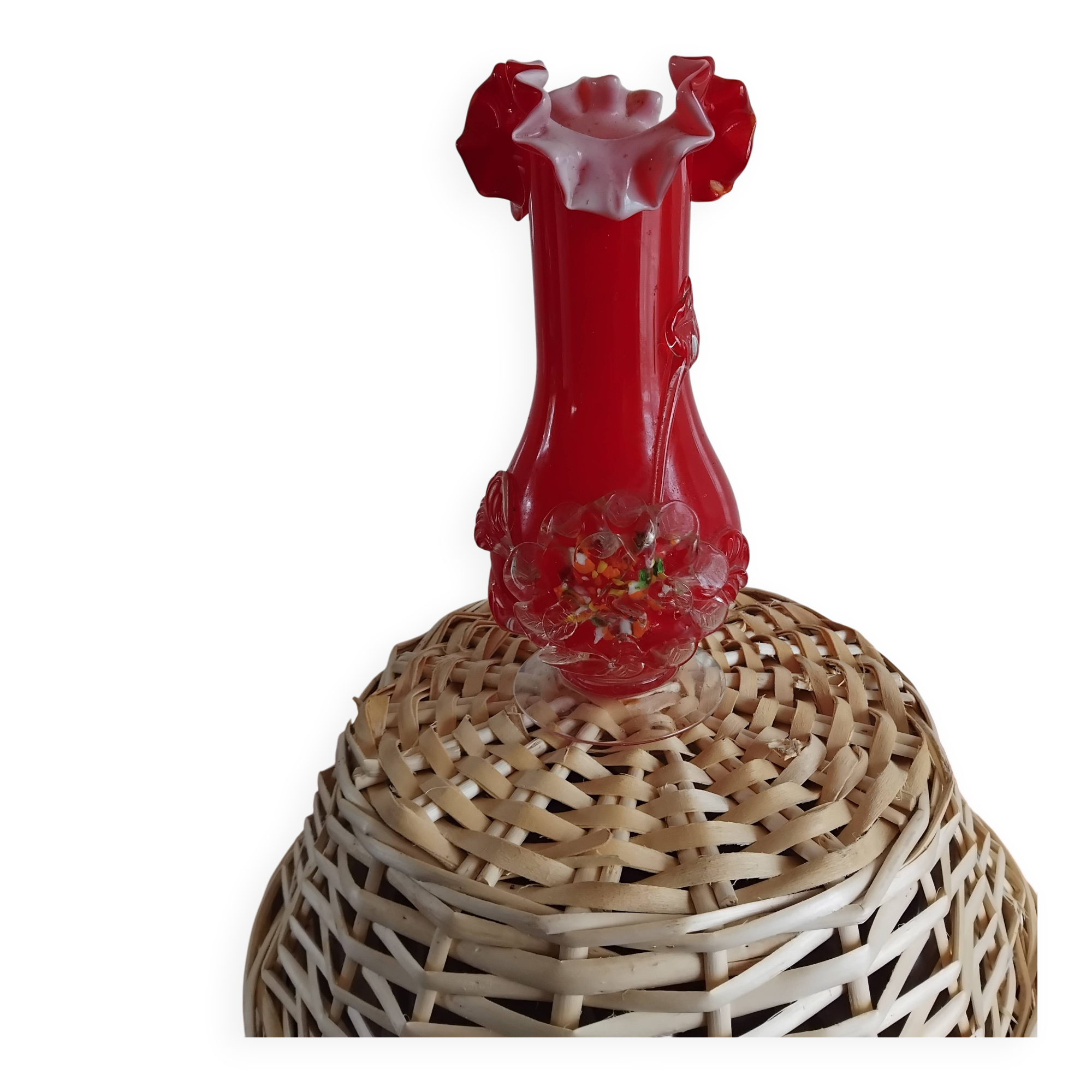 Red Murano vase