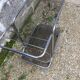 Vintage wheel bar trolley