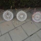 Set of 4 wrought iron garden chairs