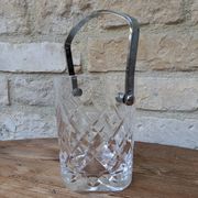 Seau à glaçons en cristal de Sèvres signé