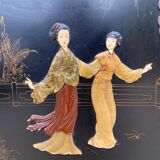 Chinese furniture console 1960 lase wood