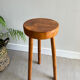 Tripod stool in a brutalist style