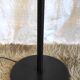 Articulated black metal floor lamp/e-reader – 70s/80s