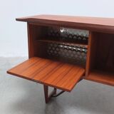 Freestanding 'Boomerang' desk in teak by Peter Løvig Nielsen, 1968