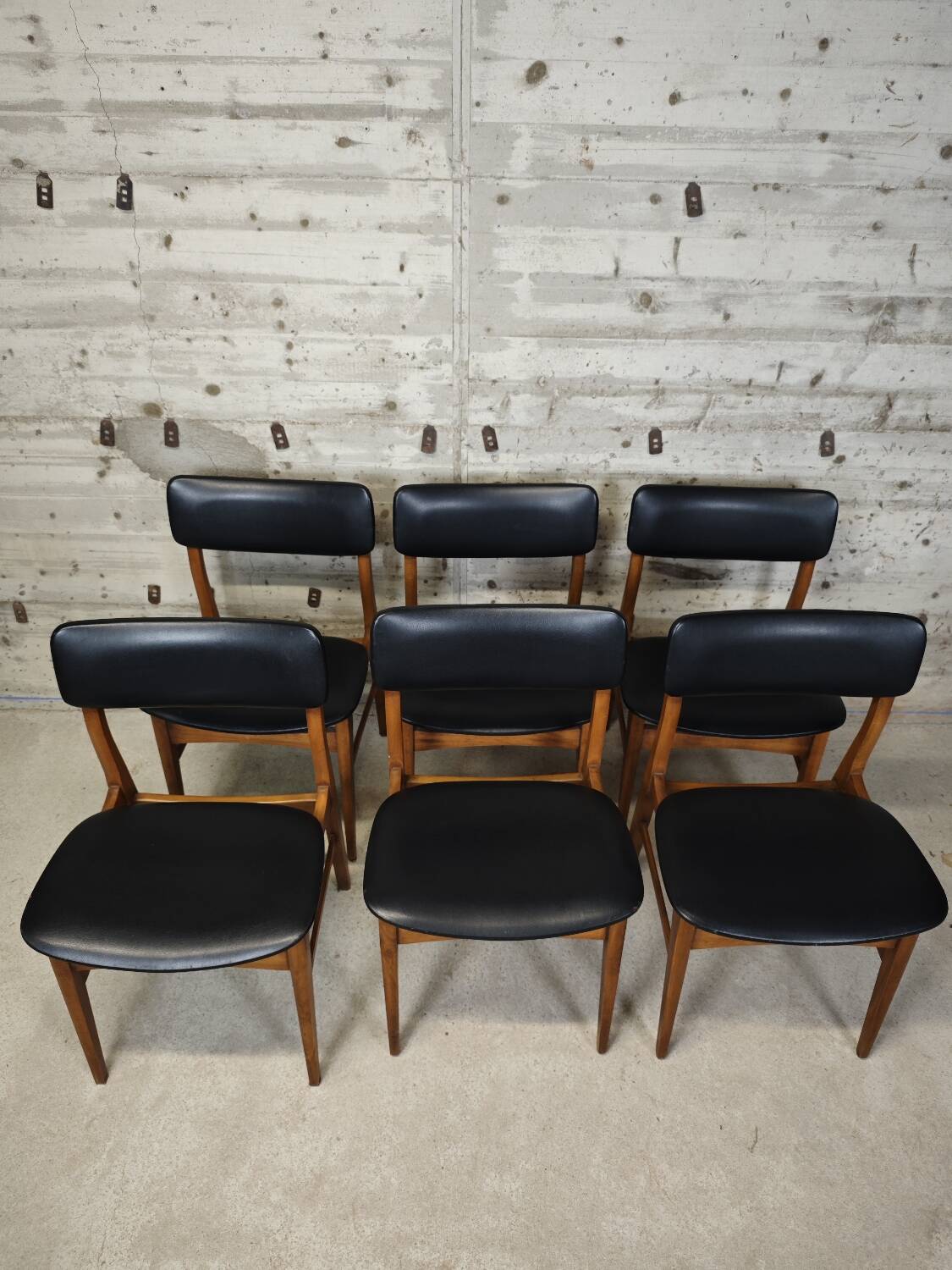 Lot de 6 chaises vintage