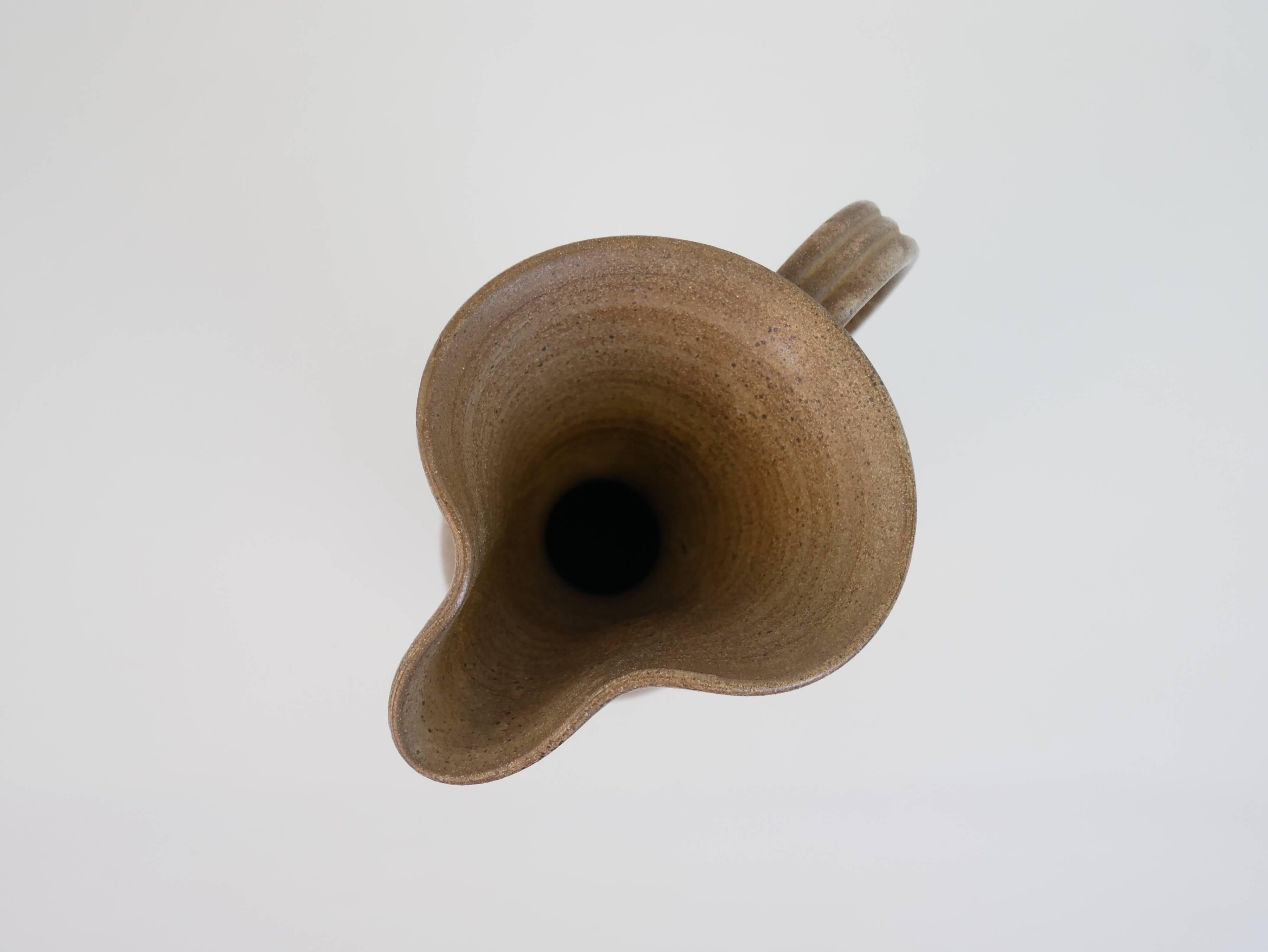 Large chiseled ceramic jug from Vallauris