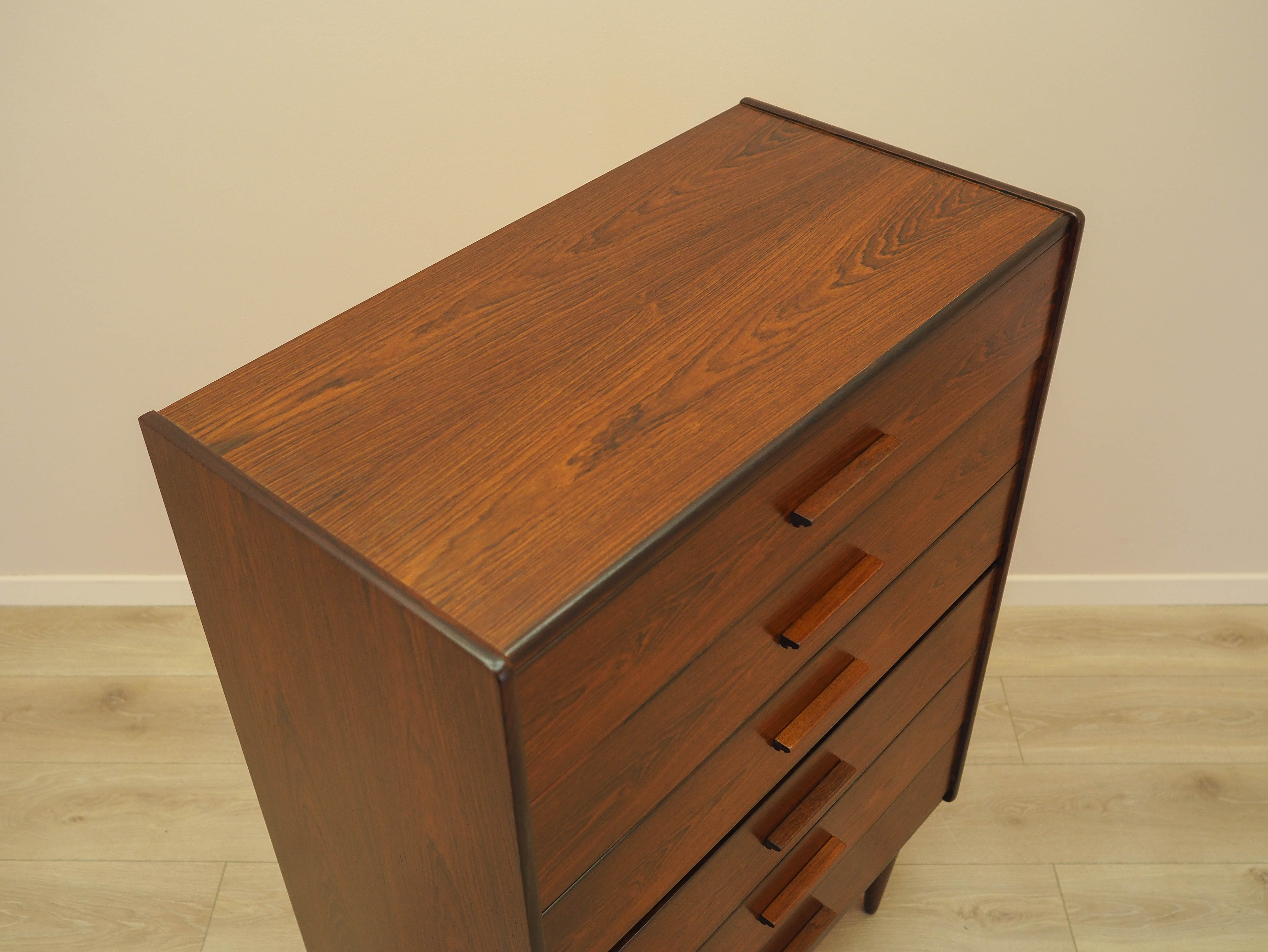 Rosewood chest of drawers, Danish design, 1970s, made in Denmark