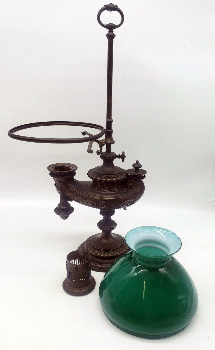 19th century desk lamp from Wild & Wessel Germany 1890
