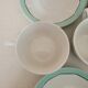 Set of 3 coffee cups M L Porcelain