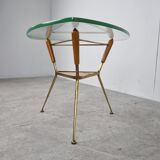 Mid century italian tripod coffee table, 1950s