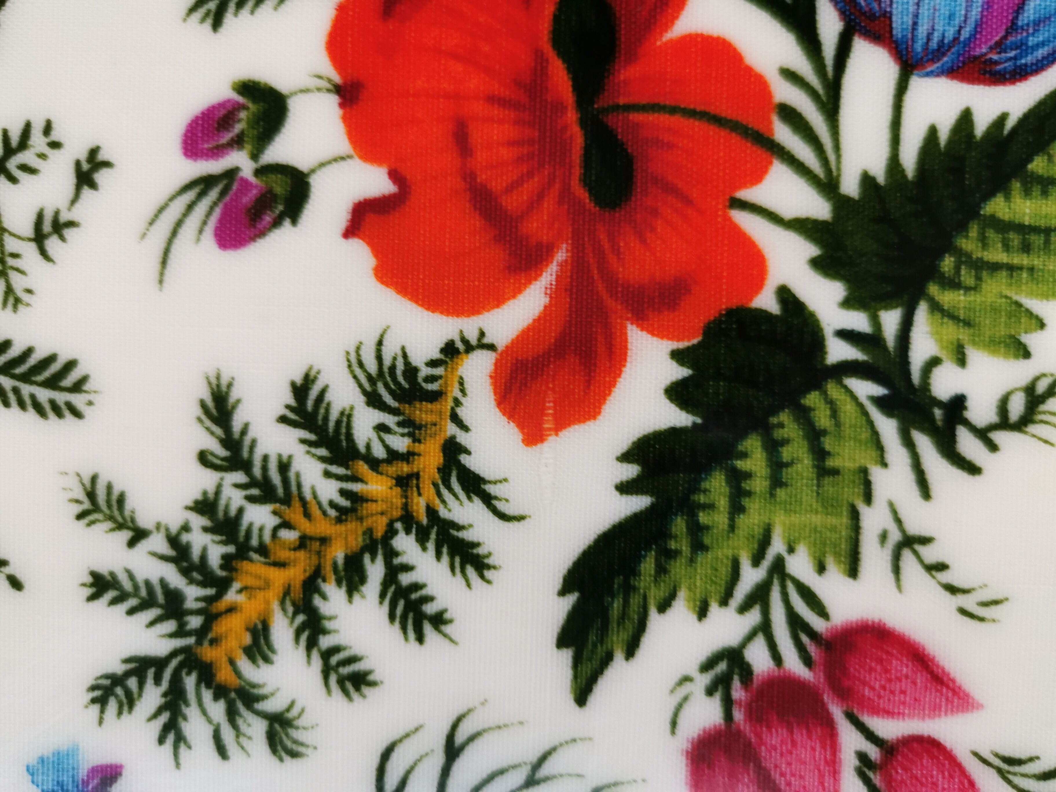 Vintage gold metal flowers tray