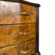 Commode italienne Art déco en loupe de noyer, années 1940-50