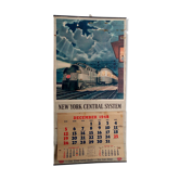 Affiche train New-York central système Leslie ragan