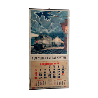 Affiche train New-York central système Leslie ragan