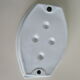 White porcelain snail dish