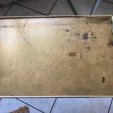 Vintage 1960s brass side table/magazine rack
