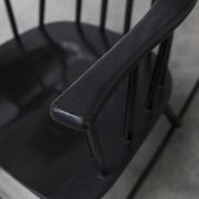 Grandessa rocking chair in black beech by Lena Larsson 1960 for Nesto
