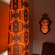 Sherazade H87 D35 d25 lampshade - conical in vintage fabric