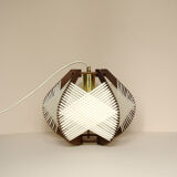 White woven lamp to hang