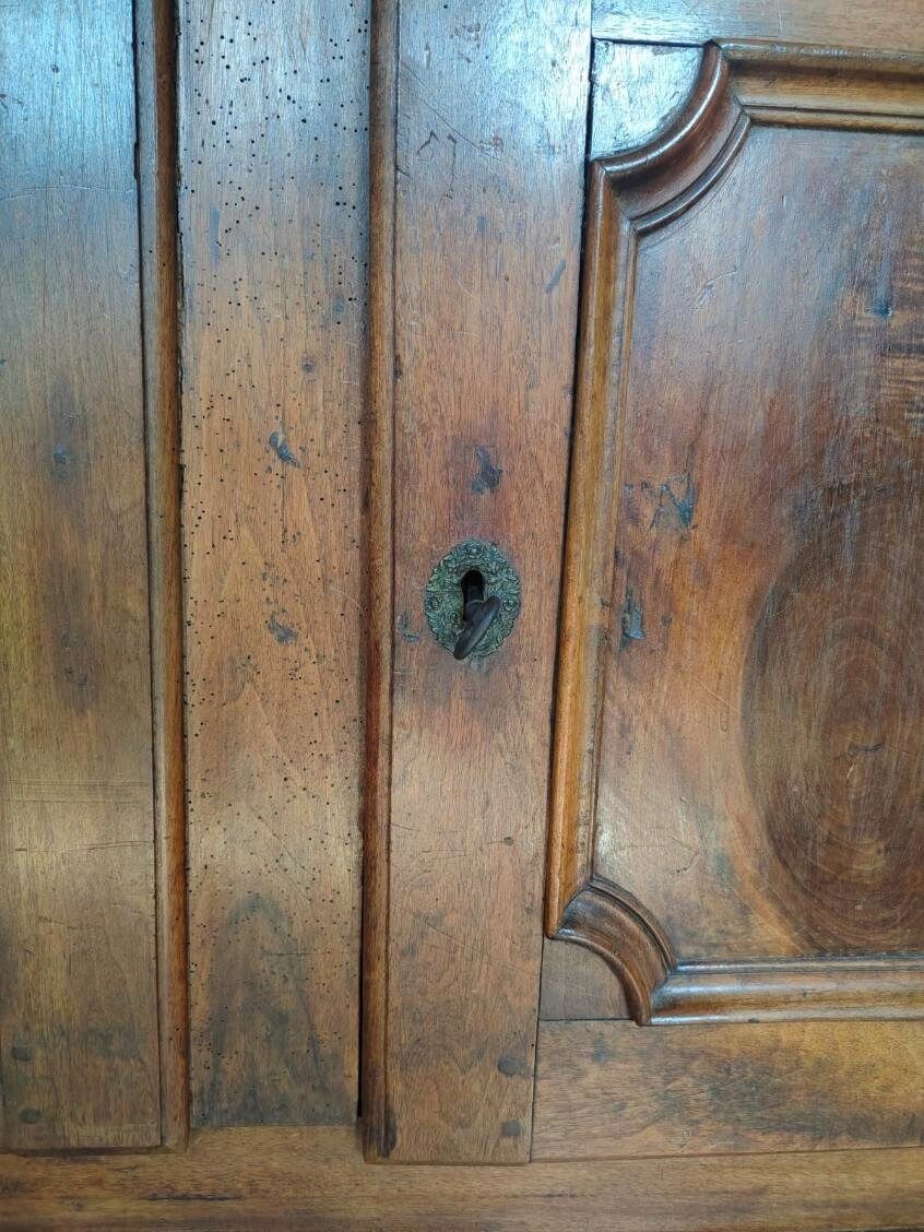 Two-door walnut buffet from Piedmont, 18th century