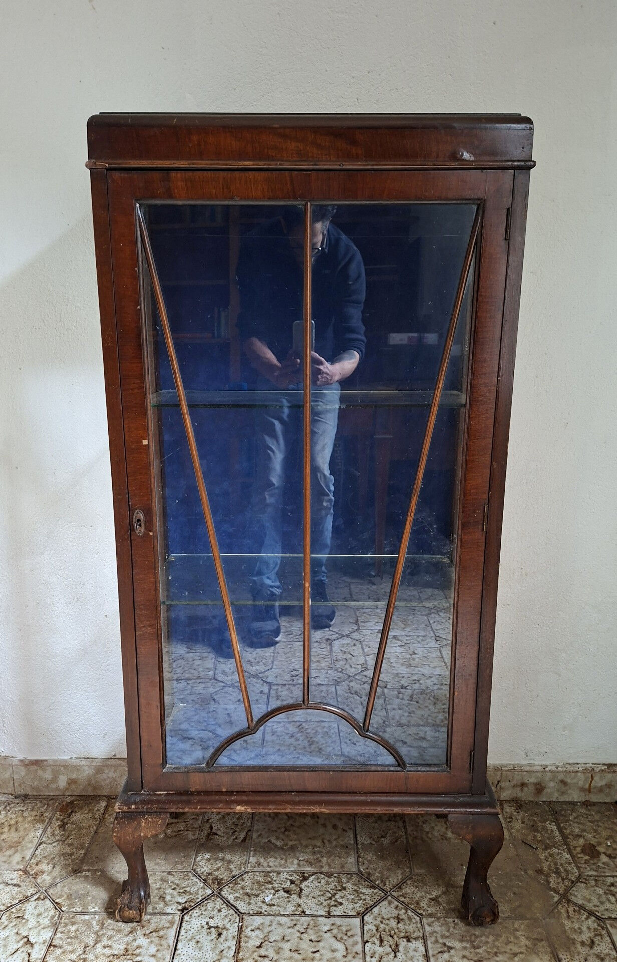 Vitrine De Présentation En Acajou, Style Anglais