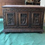 Small old chest of medieval style