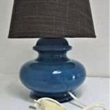 Vintage blue glass lamp 70