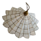 Chandelier suspension mother-of-pearl and brass