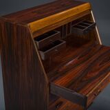 Rosewood Secretaire with Display Case from Dyrlund, 1960s