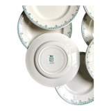 8 flat plates St Amand & Hamage in iron earth