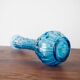 Blue glass vase Empoli style