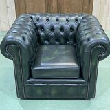 Chesterfield leather armchair from the 70s