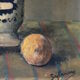 Tableau nature morte charme vintage 1938 signe