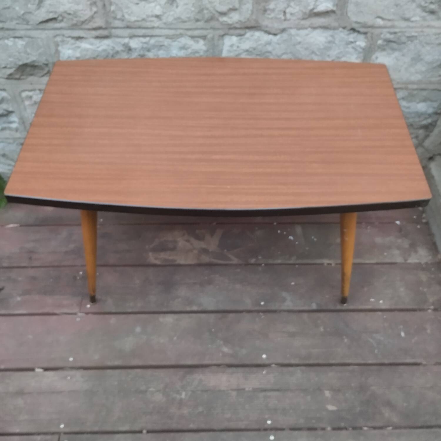 Coffee table. Compass legs. 1960s/70s