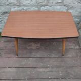 Table basse. Pieds compas. Années 60/70